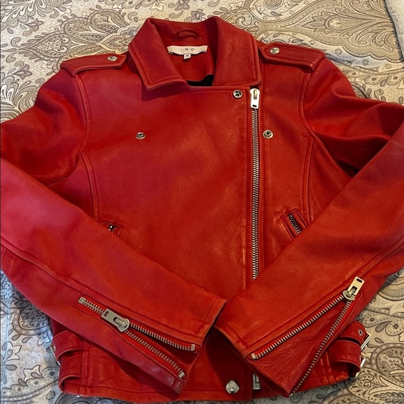 IRO Red Moto Jacket - Picture 9 of 14
